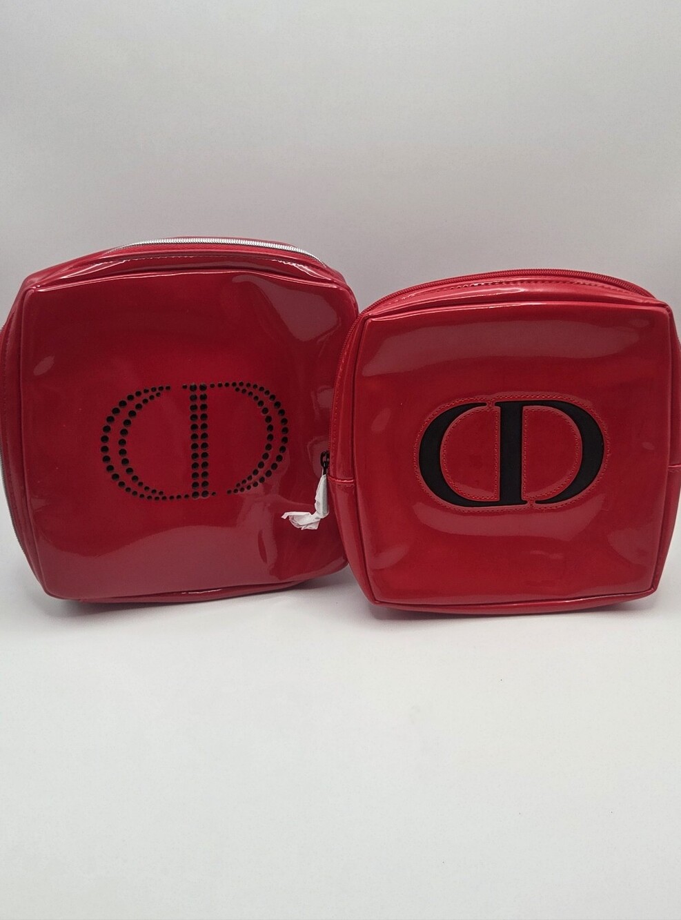 Dior Red Travel Cosmetic Pouch Bundle